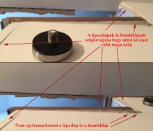 Elrontott fa lépcsőburkolat egy elrontott betonlépcsőn